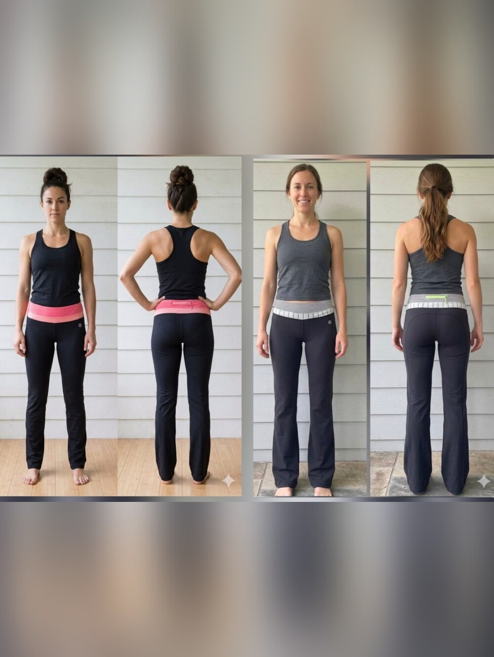 Lot of 2 Yoga Pants,BALANCE COLLECTION, Black and Gray,Size M (8/10),